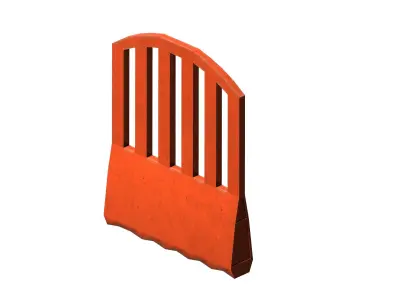 PLASTIC ROAD SAFETY BARRICADES Low-poly 3D model