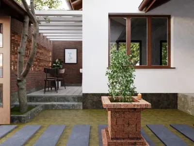 COURTYARD HOUSE 3D model