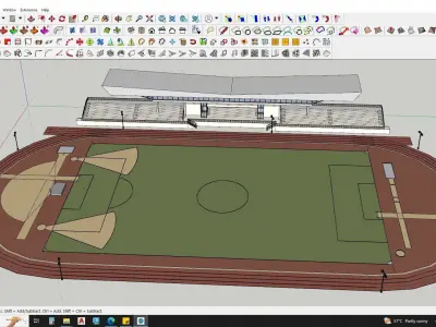 Contemporary Stadium 3d model 3D model