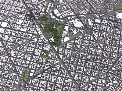 Belo Horizonte Low-poly 3D model