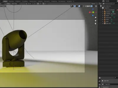 Axcor Profile 600 - Claypaky - Moving Head 3D model