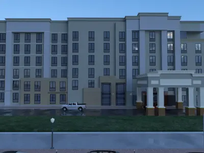 Hotel 3D model buy