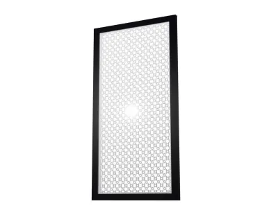 Door Security Screen w Star eight point 3D model