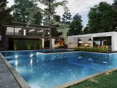 Modern Village House  3D model