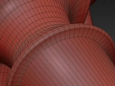 Holder Floor Lamp Black 3D model