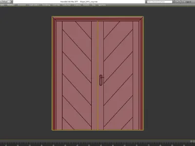 Interior Doors  3d model Low-poly 3D model