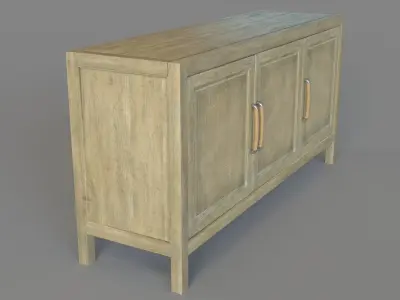 Home Entertainment Surfrider Small Media Console 3D model