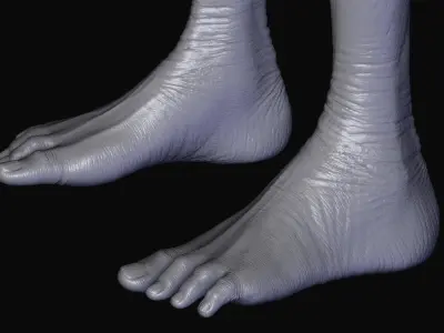 Realistic Alien 3 Sculpt 3D model