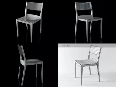 Play chair plastic 3D model