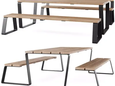 MIO Benches by Furns 3D model