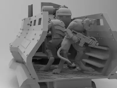 Cheese Stealer Cult - Vehicle Crew 3D print model