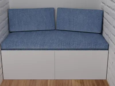 Sofa for the loggia Free 3D model