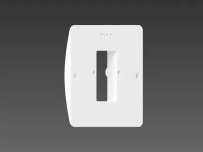 Ikea Tradfri Remote Control Adapter for Single UK Light Switch 3D print model