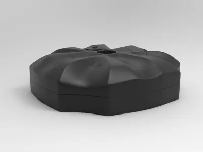 Garden Umbrella Accessory Low-poly 3D model