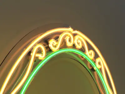 Picture Frame 5 - Neon Sign 3D model