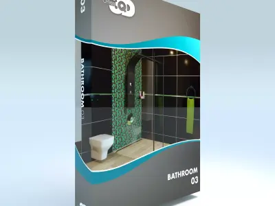 Bathroom 03 Low-poly 3D model