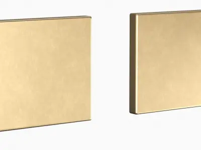 Tumalo Brass Single Square Deadbolt 3D model