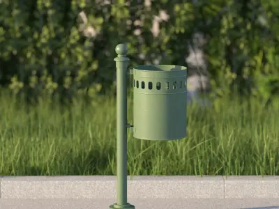 vienna public dustbin 3D model