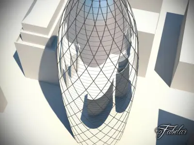 Building 20 Low-poly 3D model