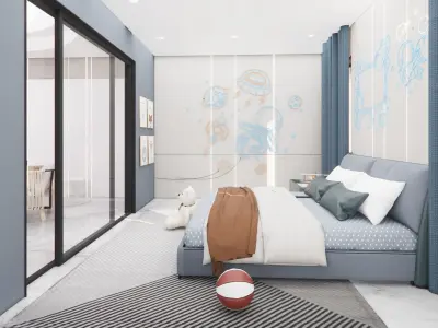 Kids Bedroom Interior 3D model