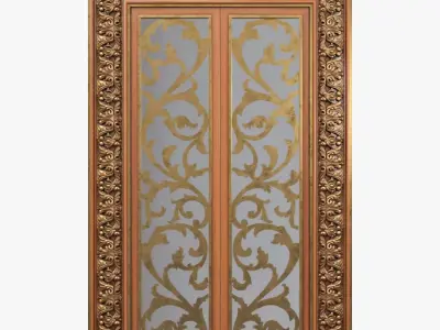3D Jumbo Collection model antique ornate door 3D model