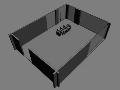 office workstation ws855 a07 3D model