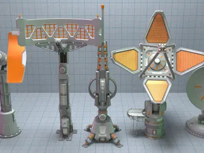 Antenas Collection star 3D model