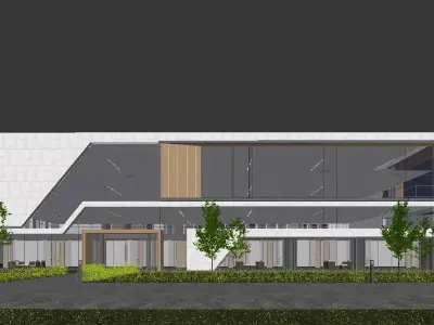 Modern Office Building 3D model