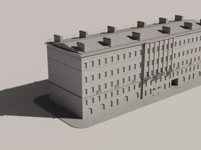 St-Petersburg Legacy vol 01 - Mid-Poly Classic Architecture Pack Low-poly 3D model