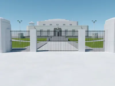Fort Knox Bullion Depository 3D model