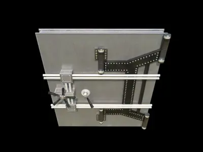 Safe Door - PBR - Textured Low-poly 3D model