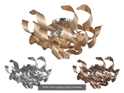 754 Turbio Lightstar Collection of Modern Lamps 3D Model Pack