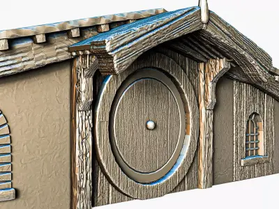 Hobbit House Facade 3 RoZ 3D print model