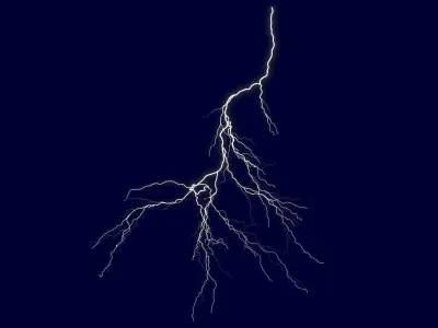 Realistic 3D Lightning CA-20 3D model