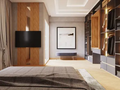 New Classic Bedroom 3D model