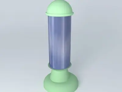 Large art deco architectural lantern Free 3D model