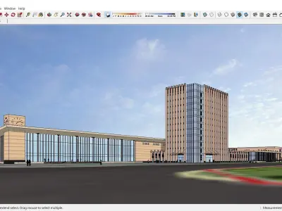 Sketchup Terminal C8 3D model
