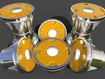 Threshold Lamp 01 Low-Poly Low-poly 3D model