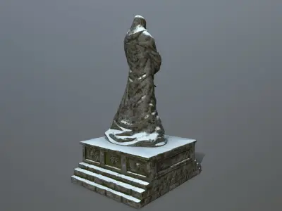 statue Low-poly 3D model