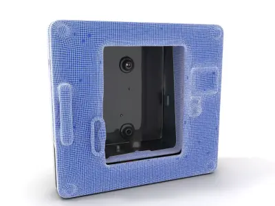 Industrial Safe with Fingerprint Lock Model Pack Low-poly 3D model