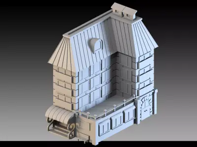 Stylized Fantasy Buildings Pack 3D model