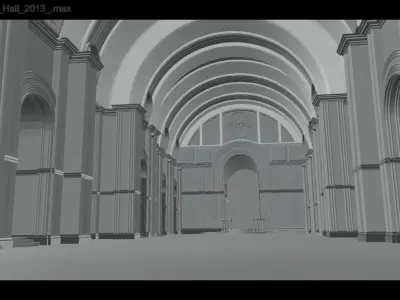 Archway Citadel Palace Low-poly 3D model
