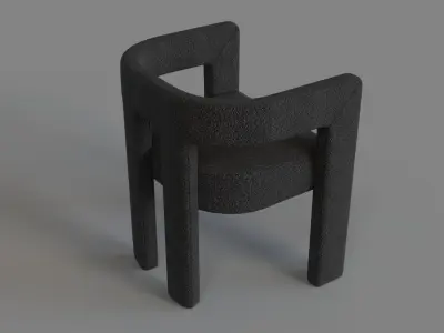Stature Chair Black 3D model