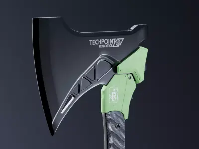 Futuristic Tactical Axe 3D model