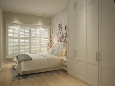 Europe Style Bedroom 3D model