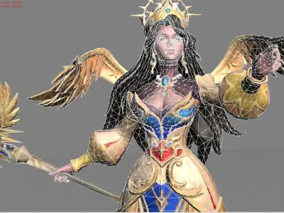 Vexana The Sun Empress Low-poly 3D model