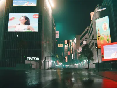 Tokyo Shibuya Crossing - realtime  3D model