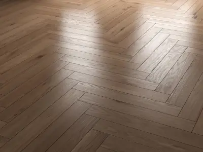 Wood floor 6 standart and herringbone 3D model