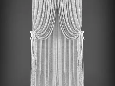 Curtain Low-poly 3D model 120