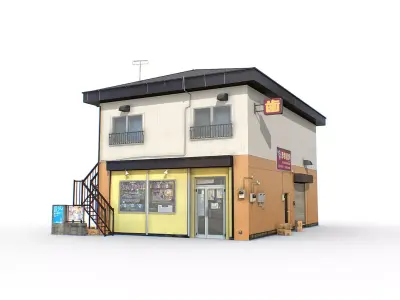 Tokyo House 006 Low-poly 3D model